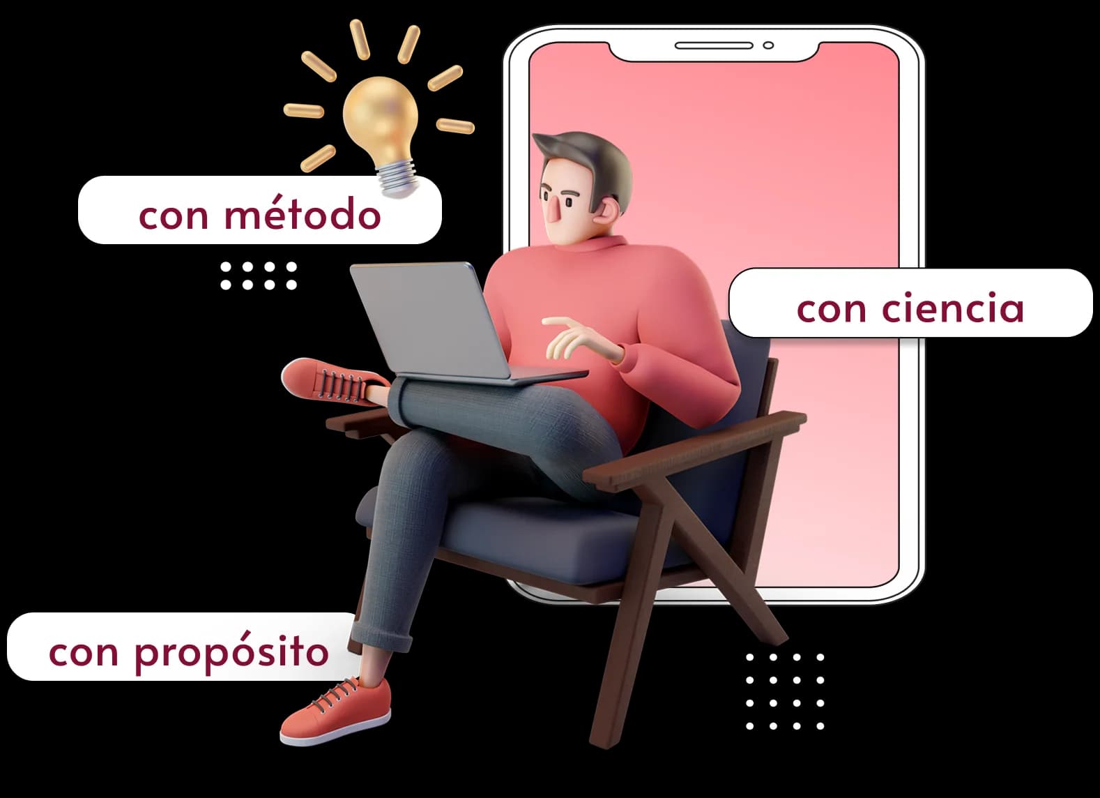 Persona estudiando inglés con laptop